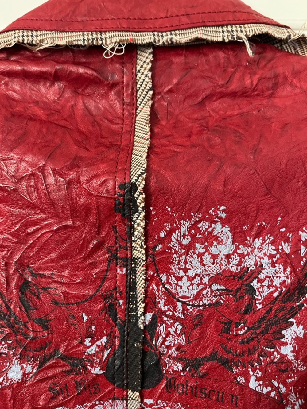 Rare Raw 7 Leather Distressed Blazer - Picture 8 of 15